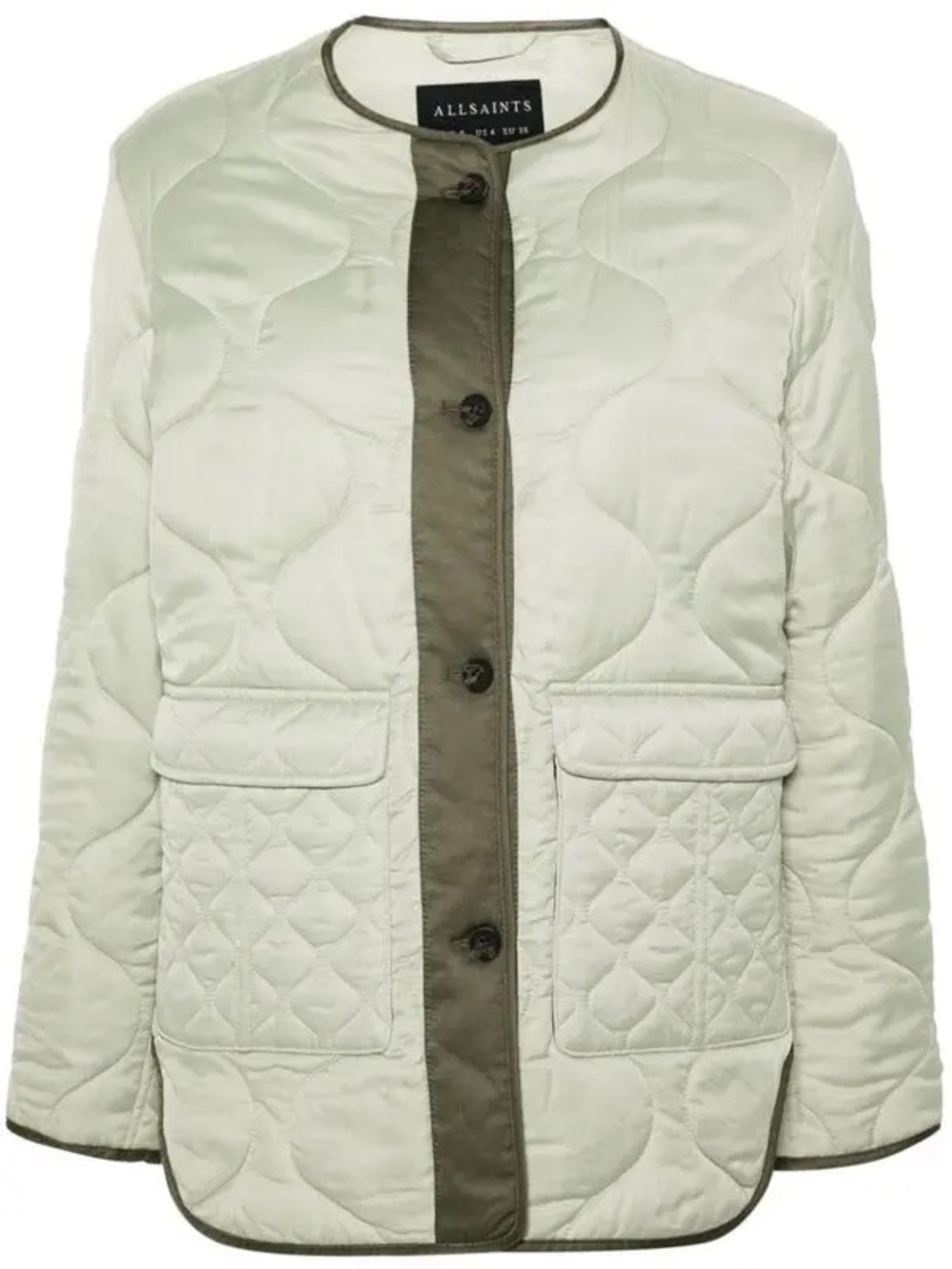 ALLSAINTS ‘Foxi Liner’ Green Quilted Jacket Size 6 $325